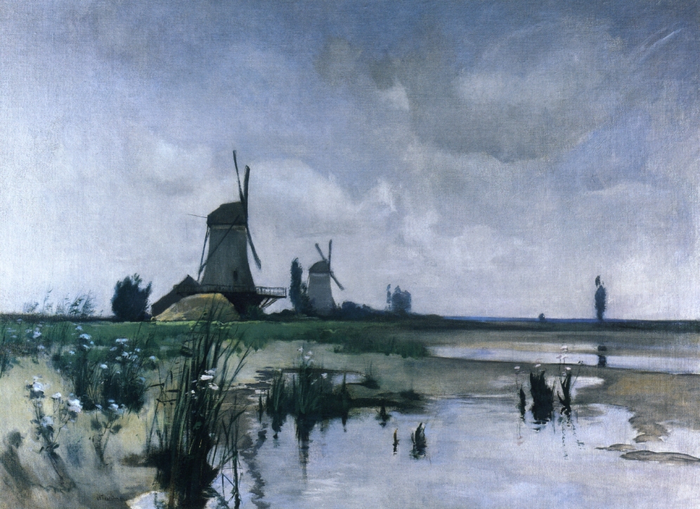 Windmills, 1885 #twachtman #johnhenrytwachtman
