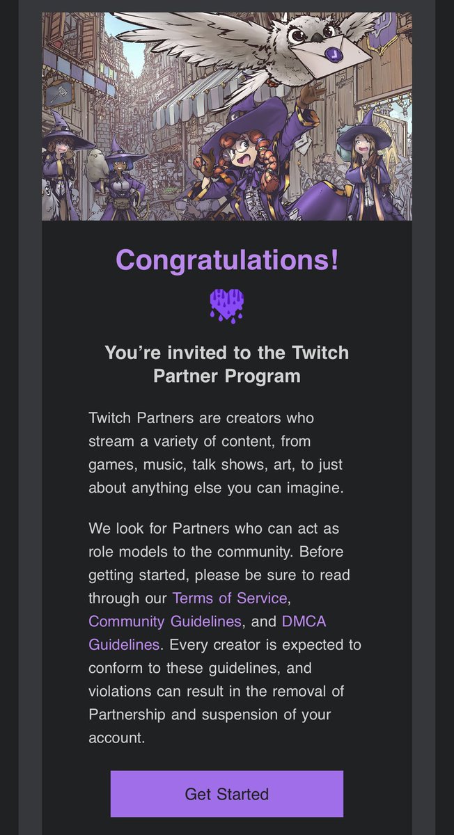 mykaylax's tweet photo. I’M A HECKIN TWITCH PARTNER 💜💜💜 https://t.co/O8WuYQFbiM
