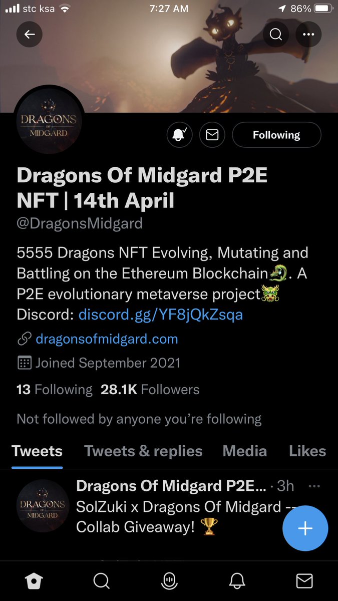a7bc___'s tweet photo. @DecNFT @DragonsMidgard Done ✅ @Bulldog_RROCKYY 
@CryptoZenith2 https://t.co/J9H7ptFUZW