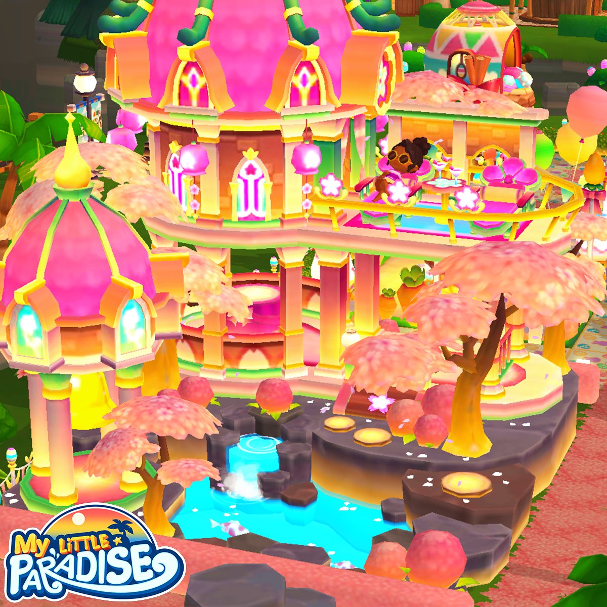 ML_Paradise's tweet photo. Pink cherry blossom flowers are floating around your guests! How romantic!

Download My Little Paradise!  🏖
https://t.co/piqXck2S0p

#spring #blossom #easter #sunset #vacation #paradise #island #building #restaurant #casual #village #resort #management #mobilegame https://t.co/eks9iRfWbj