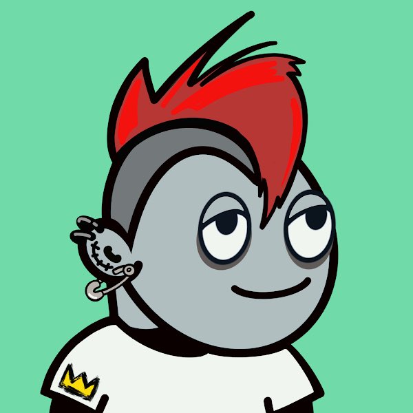 gutterpunksnft's tweet photo. 🚨 NFT GIVEAWAY 🚨 

GutterPunk # 3544

Red Mohawk &amp; Basquiat Shirt 

How to win:

1. Follow @gutterpunksnft 
2. Retweet &amp; like 
3. Tag 2 friends in the comments 

Winner announced at 300 retweets 
#gutterpunksNFT @DreamBigBeBig20 @pixelord https://t.co/RHqTsWAalL