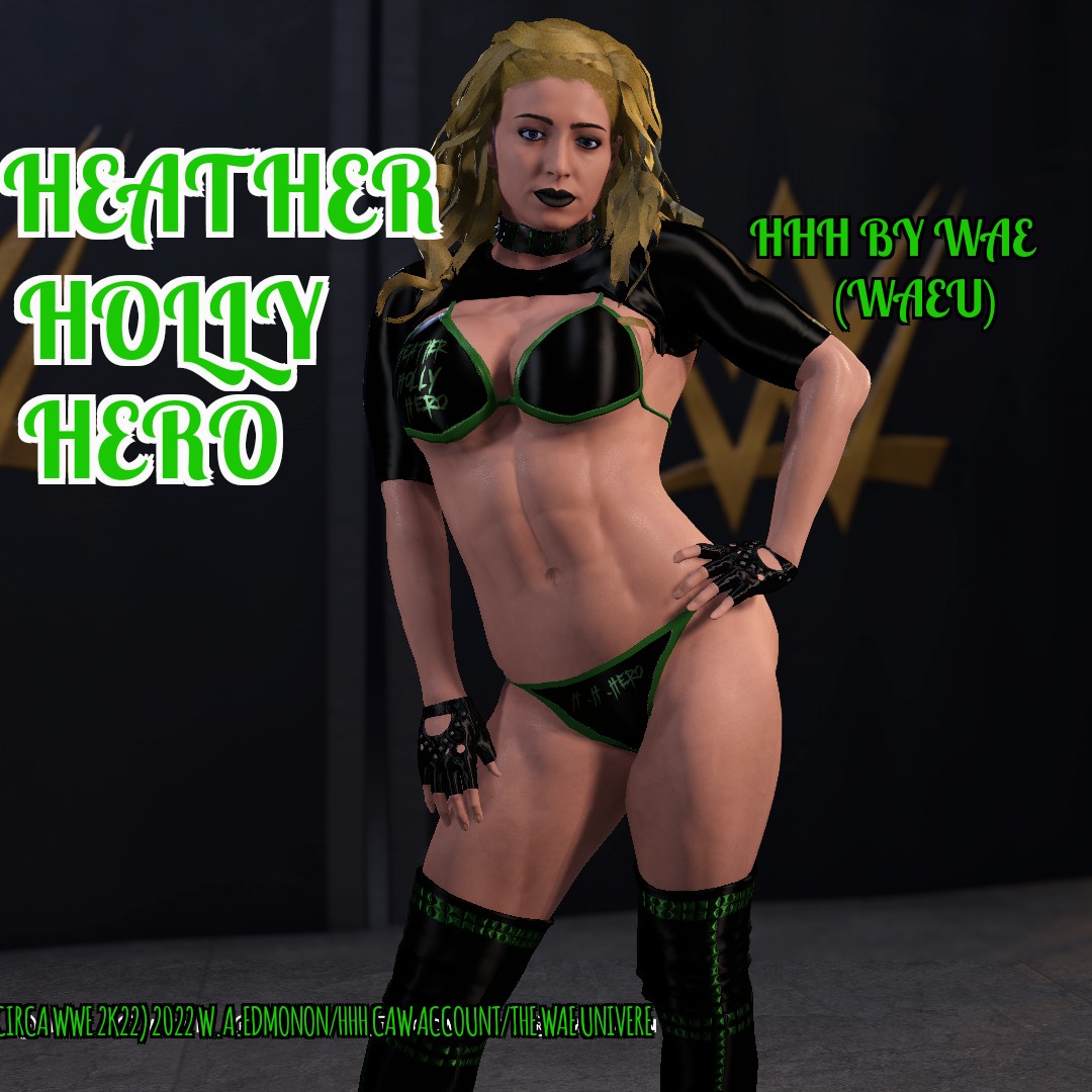 HHHbyWAE's tweet photo. #NewProfilePic of @WAEUbyWAE Amazonian eWrestler, #HeatherHollyHero. #eWrestling #eSports #Gaming #CAW #WAEUnivere #WWE2K22 #HHHero #HHH #WWE2K https://t.co/x1vDxC2t89