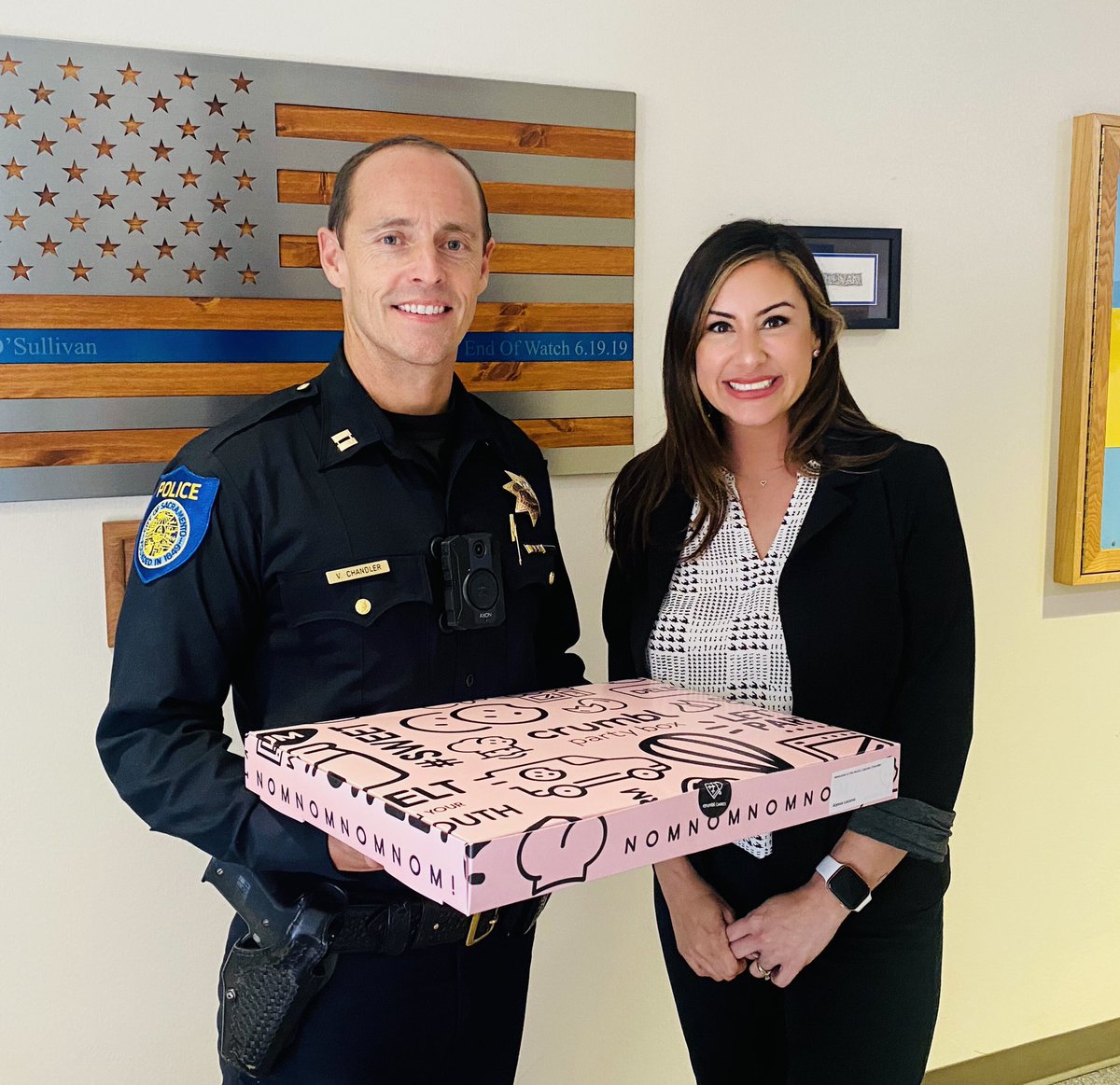 Sacramento Police Department Kinney Station (@spdnorthcommand) on Twitter photo It was great to meet Alyssa Lozano, President of the Natomas Chamber of Commerce. Thank you for your ongoing support of <a href="/SacPolice/">Sacramento Police Department</a> Our officers enjoyed the special treats you delivered! We are fortunate to have a great partnership with <a href="/NatomasChamber/">Natomas Chamber</a> #TogetherWeBuild It was great to meet Alyssa Lozano, President of the Natomas Chamber of Commerce. Thank you for your ongoing support of <a href="/SacPolice/">Sacramento Police Department</a> Our officers enjoyed the special treats you delivered! We are fortunate to have a great partnership with <a href="/NatomasChamber/">Natomas Chamber</a> #TogetherWeBuild