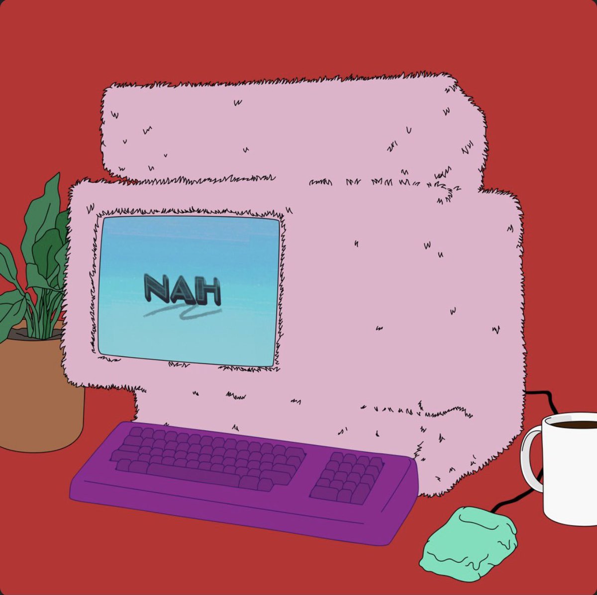 BTro_DesignsNFT's tweet photo. This is how I feel about Mondays.. #nah @MessagePartyApp #lisa #messageparty https://t.co/CGy9JHvJEK