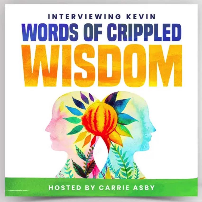CrippledWisdom's tweet photo. It’s all coming together! Here is it our artwork for the podcast. I love it! Thank you @Carrie_Asby. I love where we are starting and I love where this is going. We will be starting to record episodes this week. My hope is that we can inspire others to live their best lives. https://t.co/fVtCBGRzll
