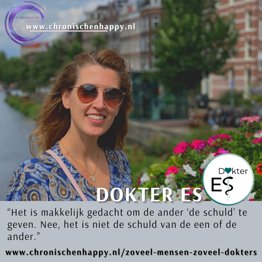 Dat je niet met iedere arts (of überhaupt ieder mens) een klik kunt/hoeft te hebben en hoe je daar mee om kunt gaan: dat en meer lees je in de nieuwste “Dokter Es” via de link in bio of via chronischenhappy.nl/zoveel-mensen-… #huisarts #blog #communicatie