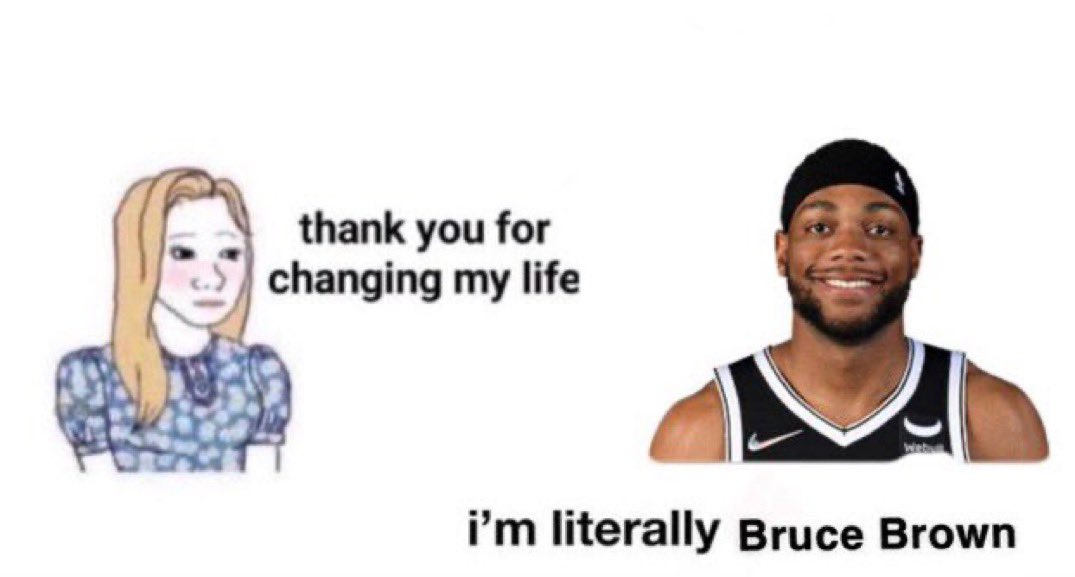 JacManuell's tweet photo. Bruce Brown is back against the Rockets today. https://t.co/h2mGrT5JdM