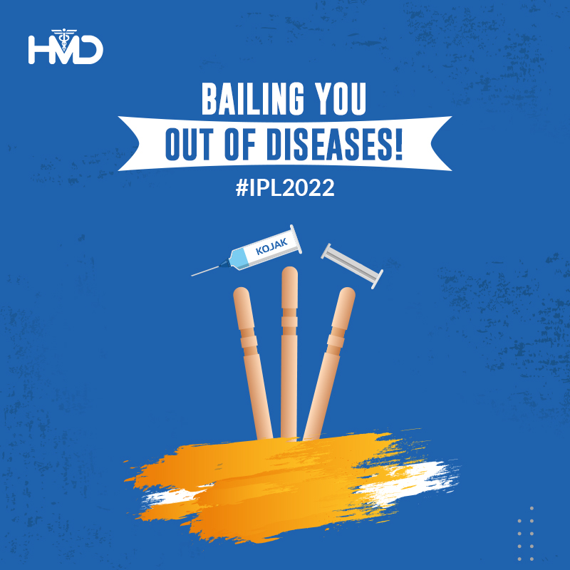 Stump out the chances of #diseasetransmission with the #autodisable #Kojaksyringe. It rules out the possibilities of #syringereuse and prevents the spread of #bloodborneinfections.

#IPL2022 #IndianPremierLeague #IPL #RRVsRCB
#MomentMarketing #HMDHealthcare 
#MedicalDevices