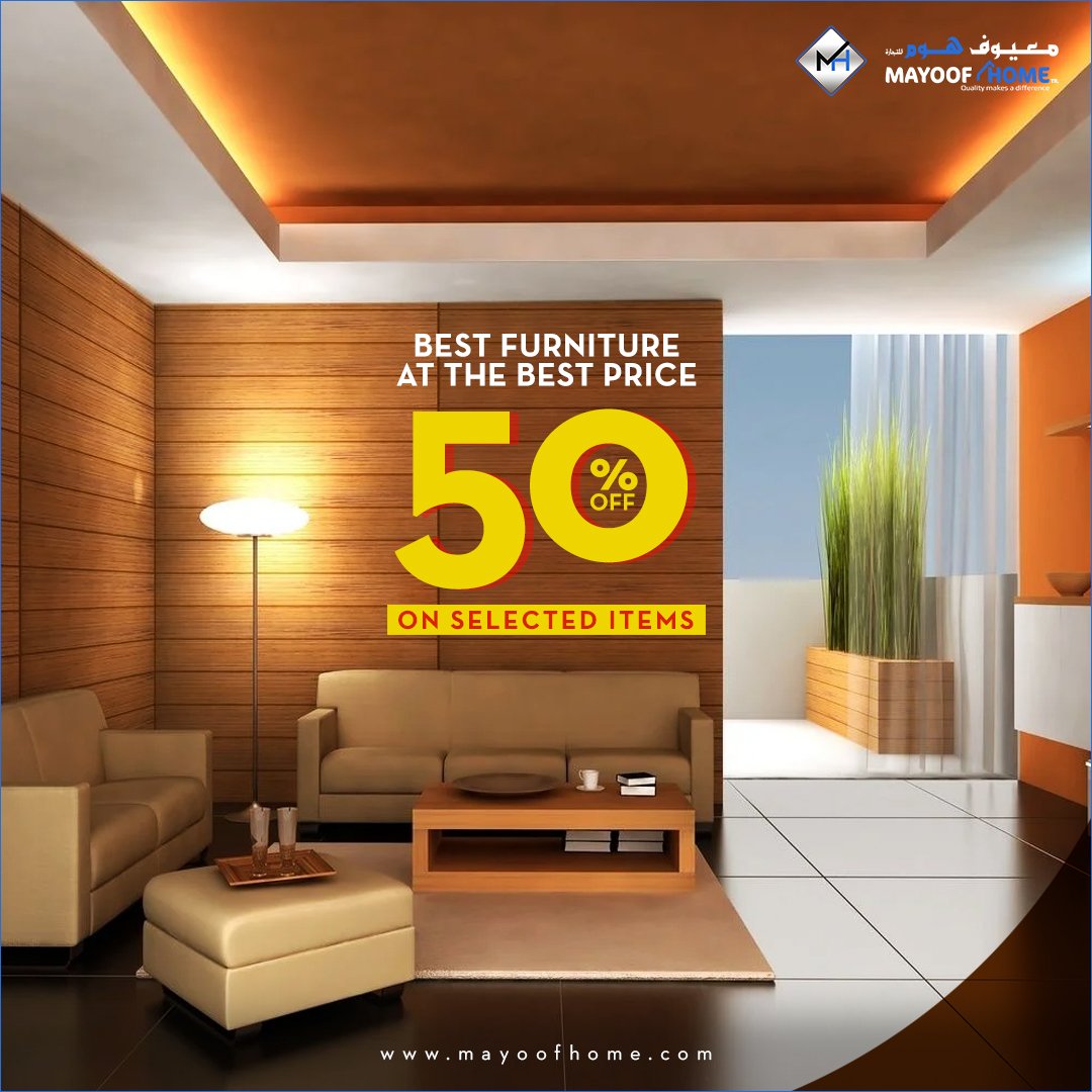 HomeMayoof's tweet image. Mayoof Home is offering a huge sale on selected products, including furniture, faucets, tiles, and much more.

Visit our showroom: 
Abu Dhabi: 10th Street, Mussaffah 4
Or Call @ 092226606

#MayoofHome #PartSale #HomeCare #Furniture #Discount #Offer #Sale #AbuDhabi #UAE #Lifestyle