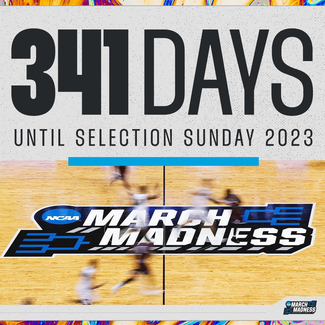 MarchMadnessMBB's tweet photo. Already counting down the days ⏳ 

But we're here all year #MarchMadness https://t.co/jmDsu2vzYg