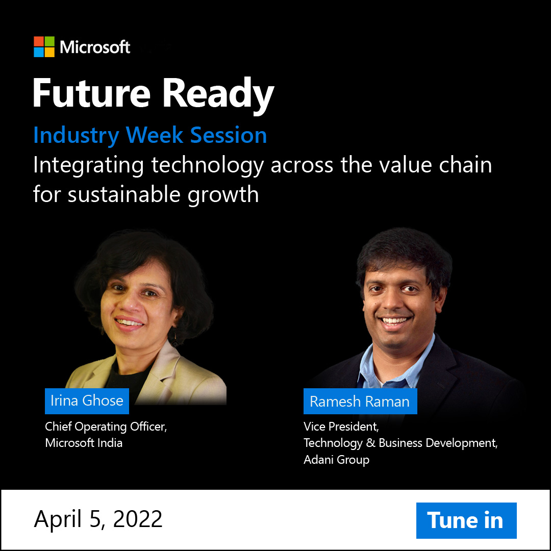 Microsoft India and South Asia on X: "Next up at #FutureReady ...