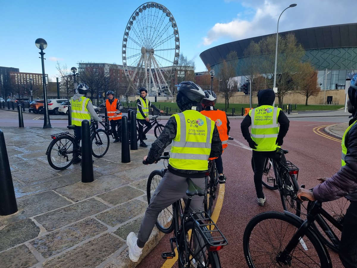 reducing isolation empowering our newest citizens: #unaccompaniedminors   researching new landmarks, route planning and riding confidently on British roads. #wideningparticipation #Bikeability #asylumseeker #Liverpool