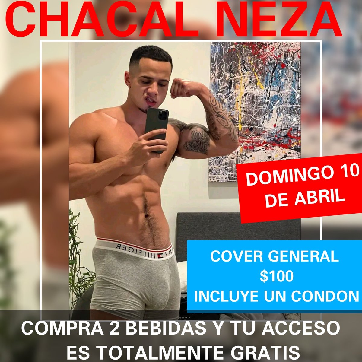 ChacalNeza's tweet photo. Chacal Neza abierto a la comunidad LGBTTTIQA

DOMINGO 10 DE ABRIL 🥵🥵
DE 1 A 2 PM ENTRADA LIBRE

UBICACIÓN 
https://t.co/vZpdoStYVP

Disfruta de nuestras secciones 

UNETE A NUESTRO GRUPO DE WHATSAPP 
https://t.co/UCKOys2WsQ

https://t.co/jzNasqZK55 https://t.co/gvxSx64xsZ