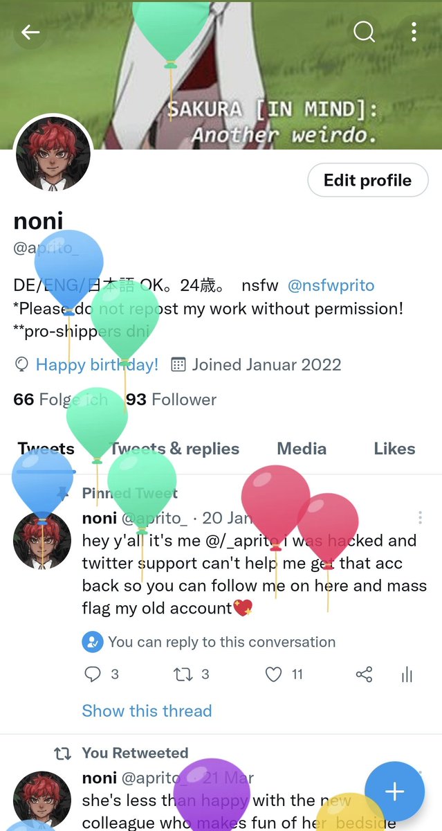 aprito_'s tweet photo. spending my balloon day in quarantine sorry I'll be back posting soon 😔💖🙏 https://t.co/ZQ26TVZJ2T