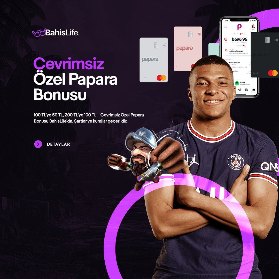 📲 Çevrimsiz özel PAPARA Bonusu!

🟣 💷 Hiçbir farklı yönteme gerek kalmadan Papara ile yatırım yap 100 TL'ye 50 TL, 200 TL'ye 100 TL bonus kazan!

🤟🏻 Bahislife, hayatı yaşamak isteyenler için!

🖇 buff.ly/3AlXGdv
