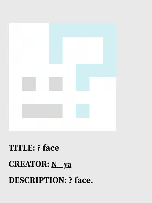 nn_yann_ya's tweet image. #Smol4smol Come say Hi to the #Punctuationmarks face. :)))  #8bidou
each 0.2  #xtz,  18 ed.
👉 0rz.tw/1irEB 👈 
， 
 !  
?  
!!! 
。 
‧‧‧‧‧‧  
#Comma #Questionmark #Exclamationmark #Point #FullStop #Period #Ellipsis #pixelart #8x8 #pixel_dailies #tezos #cryptoart