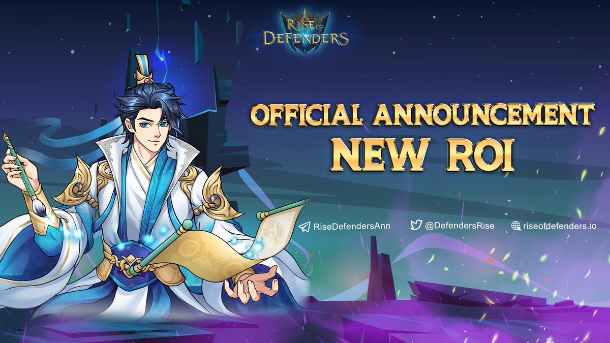 💫OFFICIAL ANNOUNCEMENT OF THE NEW ROI💫

🌟April has come, and so is the New Return on Investment as we had announced before. We are excited to notice our Defenders with the critical information of the ROI as follows:

👉t.me/RiseDefendersA…

#ROD #RDR #Riseofdefenders #ROI