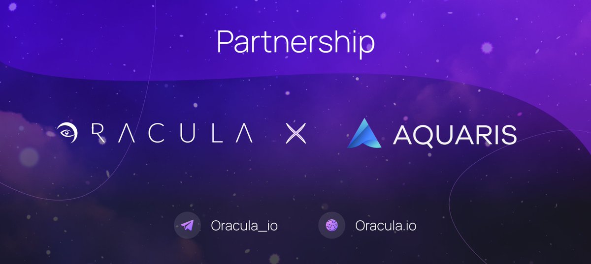 ⭐️PARTNERSHIP ANNOUNCEMENT⭐️

We are happy to announce our new strategic partner 
<a href="/AquarisToken/">AQUARIS</a> 🤝

👉Aquaris is a business-backed token that integrates blockchain into the fish product industry to increase profits and add a layer of transparency.

🌐aquaris.io