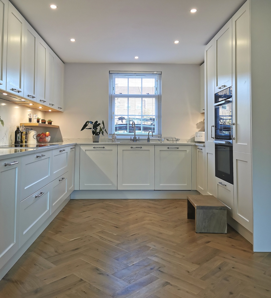 carmelharger's tweet photo. P A R K W A Y | ⁠ Having such warmth in the oak flooring meant that it was important to go for a soft lighter tone for the cabinets to keep within the neutral and sophisticated theme of the kitchen.⁠ https://t.co/nEKw9wizKd