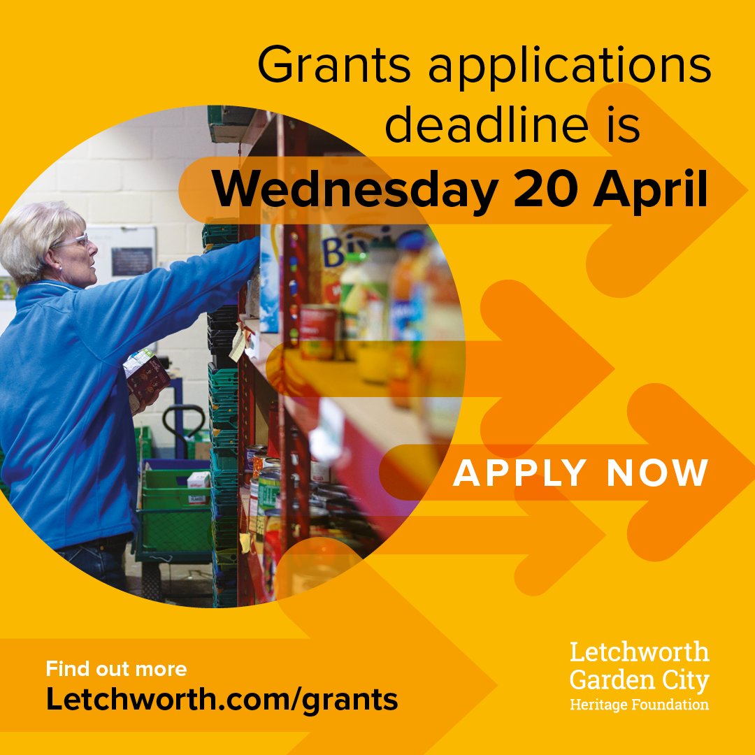 There is time to apply for a Communities Looking Forward grant for your group, charity or club. We also love to hear from people with ideas at the start of their journey so do get in touch, if you need advice.
Visit letchworth.com/grants to find out more