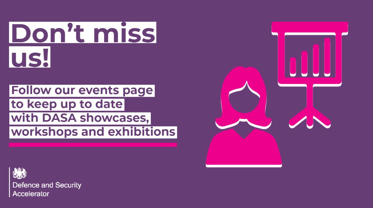 DASAccelerator's tweet image. 💻 Make sure you never miss a webinar by following our events page! 

Stay up to date on the latest competition developments and webinars, showcasing how #defence and #security #innovators can reach their potential through DASA: ow.ly/J1PQ50Hc70B

#DefenceandSecurity