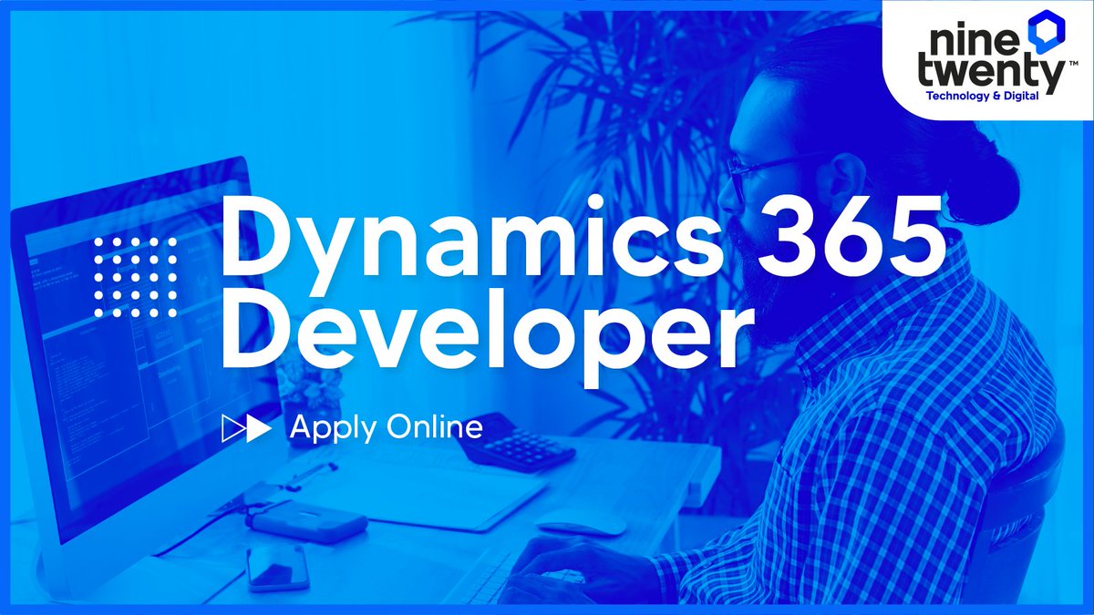 Nin9Twenty's tweet image. 📍 Remote working

Nine Twenty Recruitment are hiring for an experienced Dynamics 365 Developer to join our client, one of the UK’s leading Gold Partner.

For more information, please visit online.
ffi.sh/vmEKC

#NineTwenty #Nin9Twenty #Dynamics365Developer