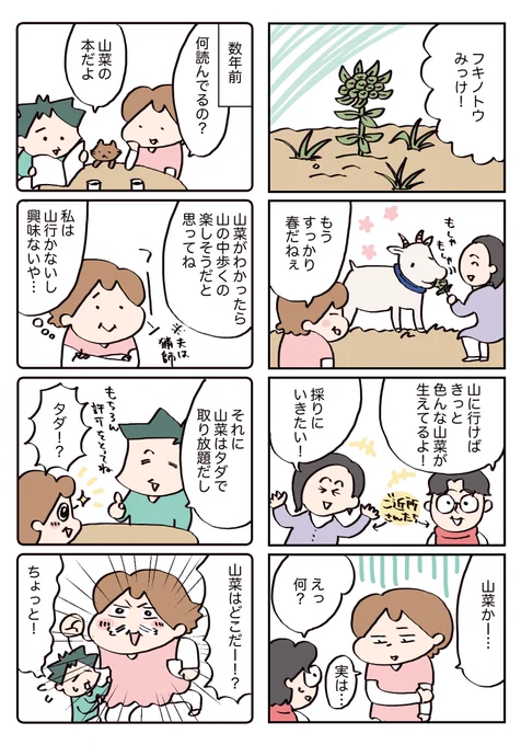 山菜採りで食中毒を起こした話 #漫画が読めるハッシュタグ  #田舎暮らし 