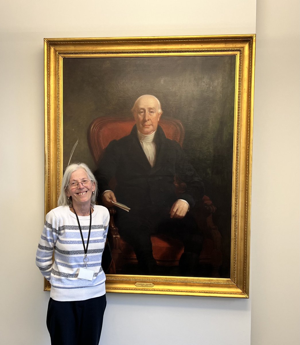 Druces has been around since 1767, and this portrait of Charles Druce has seen many staff come and go over the years.  Very few of them however have worked with the firm for forty years.  
Congratulations and thanks from all of us to Rosemary Whiteman on her forty years’ service!