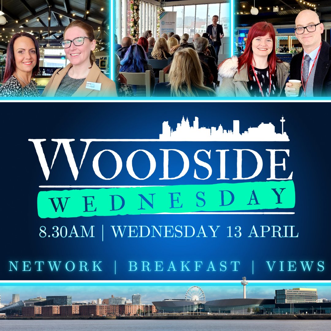 Join us next week at <a href="/Woodside4Food/">Woodside Ferry Village</a> to start your morning off right! 

Our #Networking event allows you to meet a variety of firms, giving you the opportunity to develop contacts while you enjoy breakfast &amp; take in the views of Liverpool. 

Register today: wirralchamber.co.uk/event/woodside…