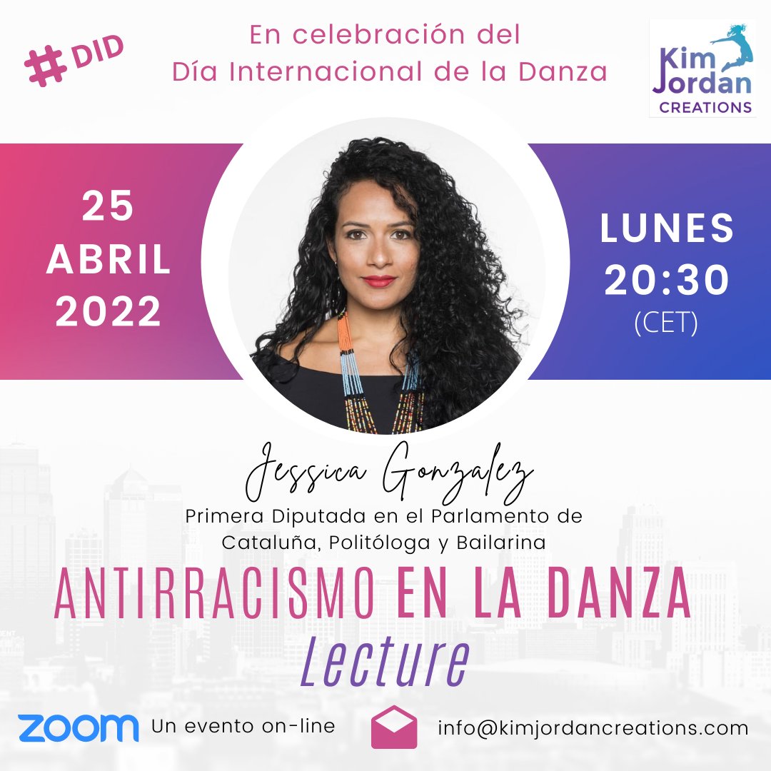 KimJordanishere's tweet photo. ¿Para qué nos sirven las danzas creadas en la diáspora africana? ¿Como podemos adquirir de forma vivencial recursos y prácticas para aplicar el antirracismo en el diálogo y la acción en entornos diversos de la danza? Unete!!! https://t.co/lK0moMG4kI