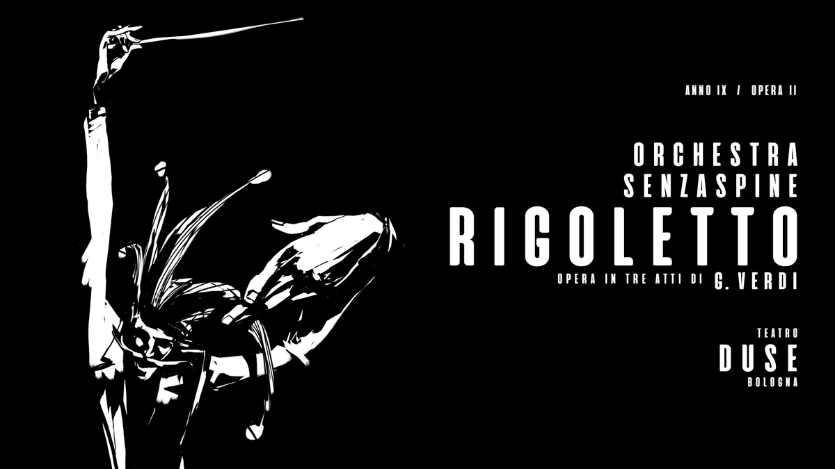 "RIGOLETTO" di G. Verdi
26, 27 e 28 aprile al <a href="/TeatroDuse/">Teatro Duse Bologna</a> 

👥 Un’opera Senzaspine, come di consueto aperta alla cittadinanza, e basata sull’𝕒𝕔𝕔𝕖𝕤𝕤𝕚𝕓𝕚𝕝𝕚𝕥𝕒̀: ci saranno guide all’ascolto, lezioni-concerto, esperienze sensoriali e laboratori. #opera #teatro #spettacolo