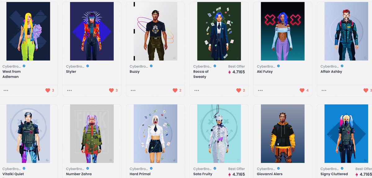 CryptoSteveWand's tweet photo. It pays to hold a Josie Bellini.  I love when an artist rewards a holder of their work with future assets.  I was able to mint 39 Cyber Brokers plus an additional for being her first guest on Behind the Art.  This is the way forward 👊❤️ https://t.co/Fh3UWPnT64