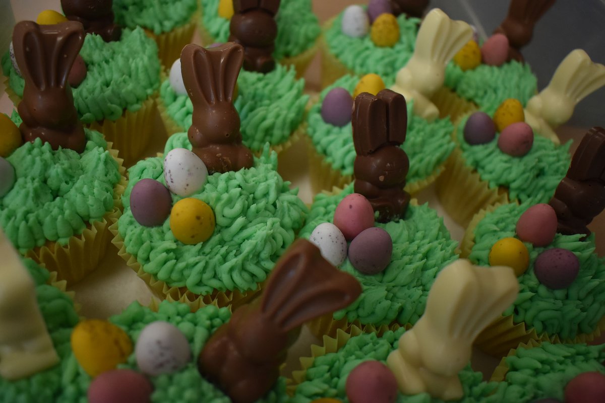 Preston_School's tweet photo. Well done to all of our Easter Bake Off entries! Fantastic creations made and sold at breaktime today. They have been judged and the winners will be announced soon!. #ProudOfPreston #EasterBakeOff https://t.co/d3Vg9rWbX8