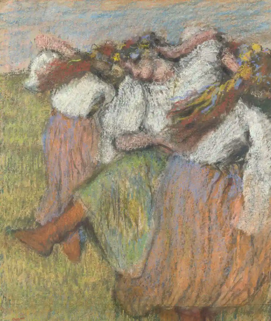 operavoci's tweet photo. The National Gallery has altered the title of Edgar Degas’ drawing "Russian Dancers" to "Ukrainian Dancers". https://t.co/AagrCMgmsb
