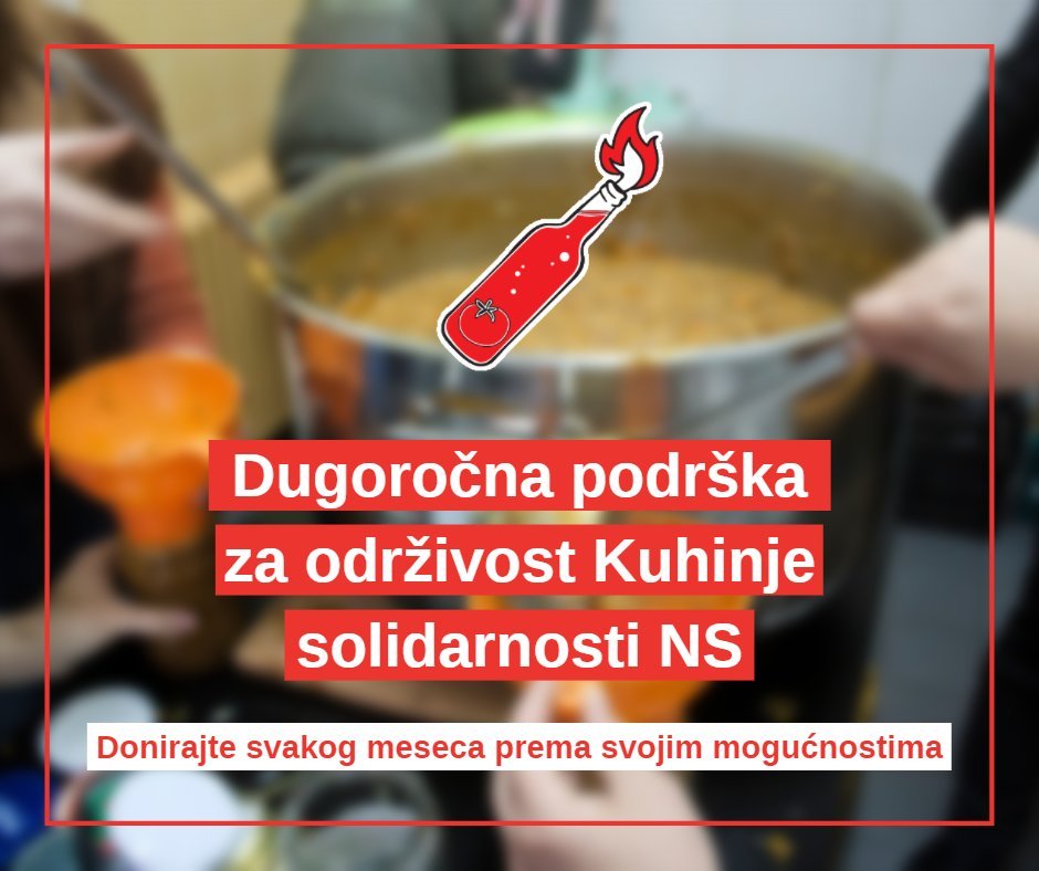 KSolidarnostiNS's tweet photo. DONACIJE PUTEM TRAJNOG NALOGA - podsetnik kako možete dugoročno podržati rad Kuhinje solidarnosti NS

Zahvaljujući vašim kontinuiranim donacijama svakog utorka i subote pripremamo i distribuiramo tople obroke najugroženijim članovima našeg društva. https://t.co/131vr5gTMK