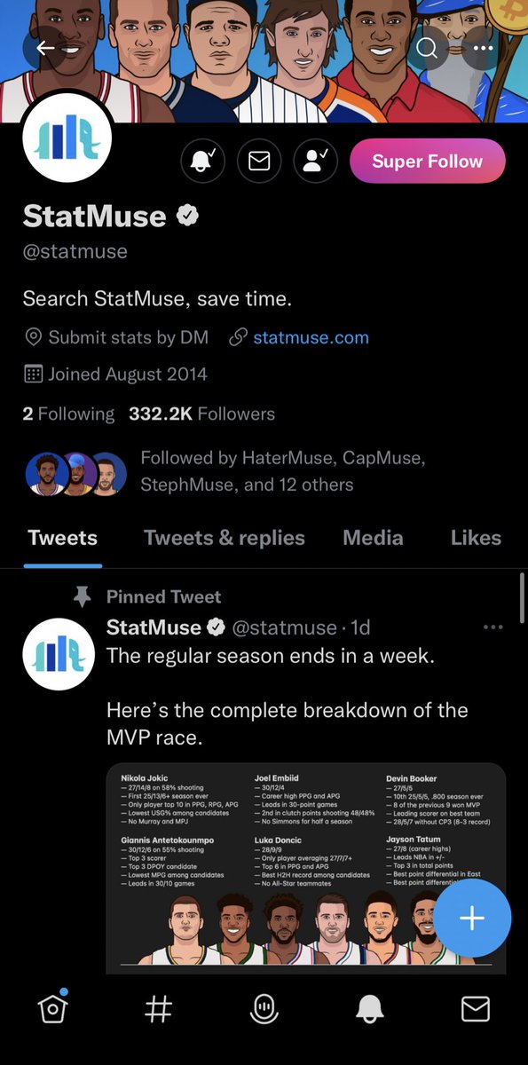 MuseBullshit's tweet photo. As of now, @statmuse has not blocked me https://t.co/ZGuR1XpLPY