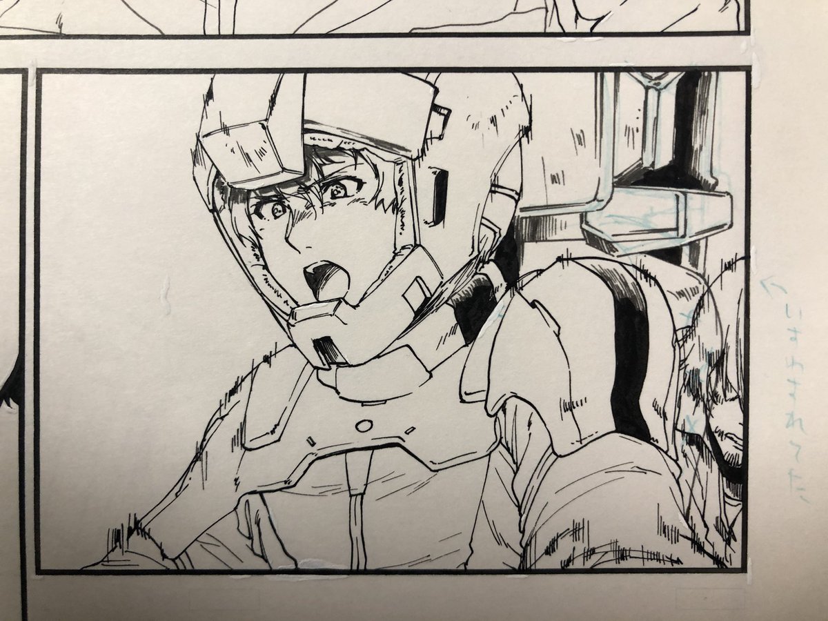 レーンとガウマン、シートを描き忘れてたのを描き足したらガウマンが亡霊みたくなってる……ガウマン消しちゃうので記念に撮っておくね 