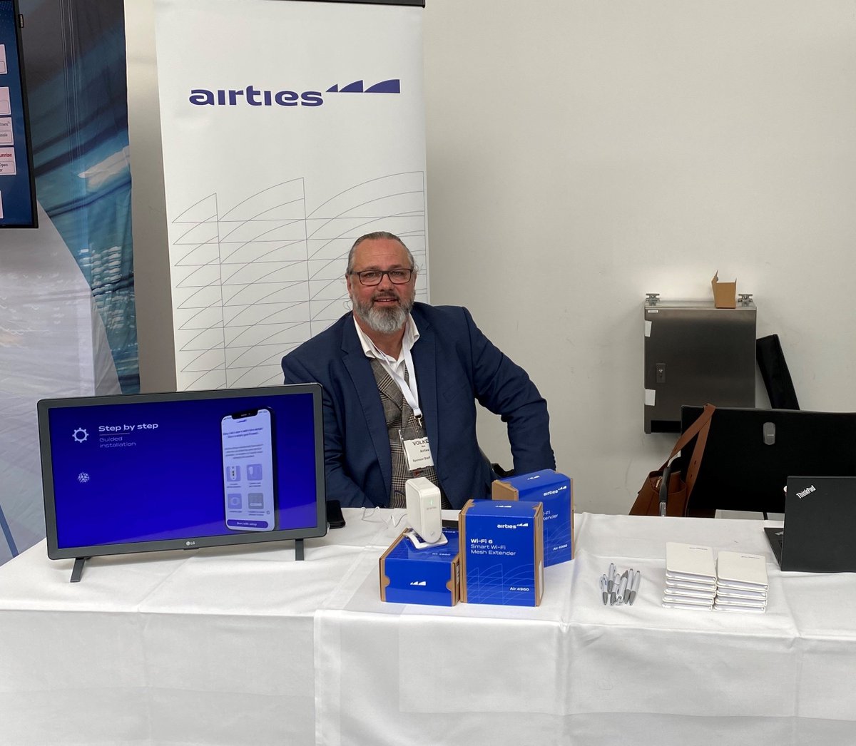 Airties's tweet photo. #ConnectedGermany started today! Drop by our booth (#33) to talk to Volker Belz, our Head of Business Development, to learn how our Connected Home solutions can help you to enable a better customer experience.
#wifintelligence #connectivity #wifi #wifi6 #connectedhome https://t.co/KzkRdbHsIE