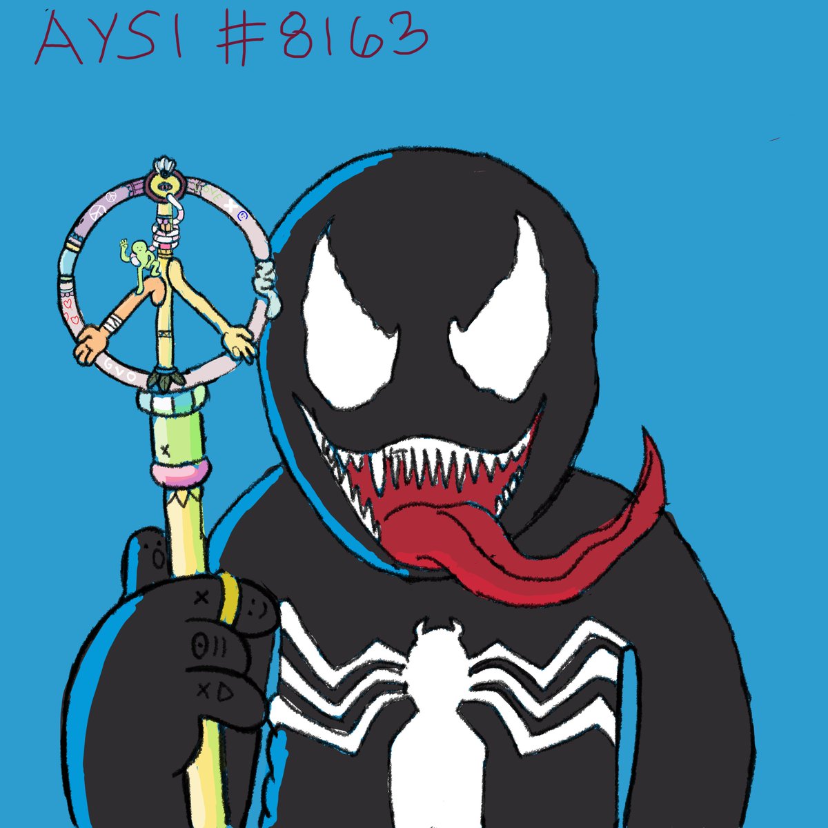 NFTAysi's tweet photo. @austriandentist @Brosmind @shamanzs @Shamanizer_NFT @TheRichShamanz @Eyoub9406 @austriandentist This is my entry for Fanart contest. Can venom Join the shamanverse? Hope you like it ♥️
Aysi#8163 
#GVO #shamanzs @SMGH https://t.co/ZDEKIc4ADx