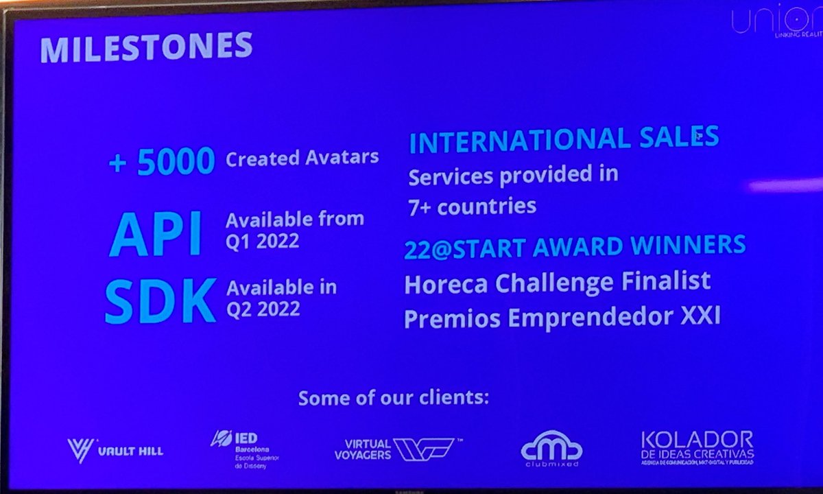 adrianafreitas's tweet photo. Now Linking Realities @UnionAvatars
Our first step to permanent and secure digital identity.
#unionavatars
Coinvestment Day @wayra #Open2Metaverse #wayraverse @WayraES https://t.co/Eb5NyVd88T