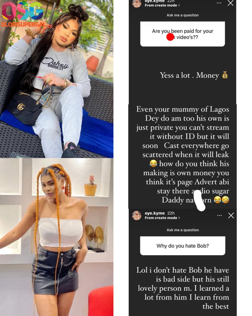 OloriSuperGal on X: Bobriskys former PA, Oye Kyme reveals how Bobrisky  makes his money. Says Bobrisky introduced her to Adult video making.  t.coiJYF7kOF4q  X