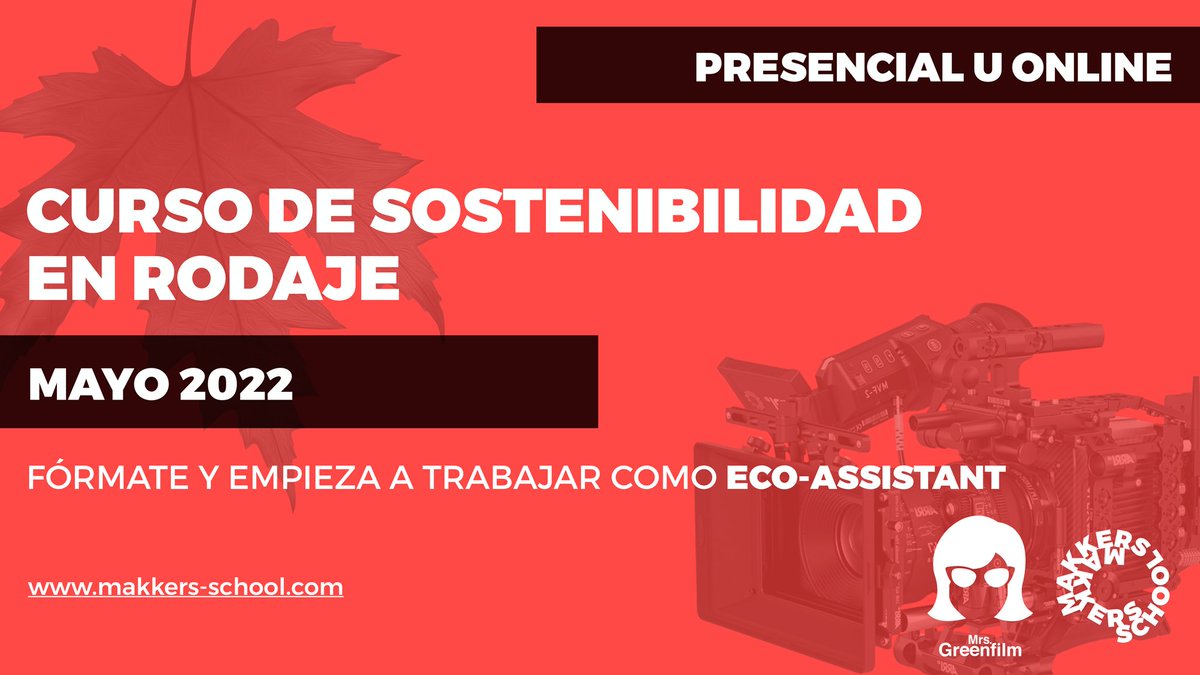 La transición hacia la sostenibilidad solo es posible transformando las personas y algo esencial en Mrs. Greenfilm es ¡La formación!

Este mayo hablaremos de rodajes sostenibles en un curso que impartimos en <a href="/Makkers_School/">Makkers School</a>. Pronto compartiremos toda la información... Síguenos🐦