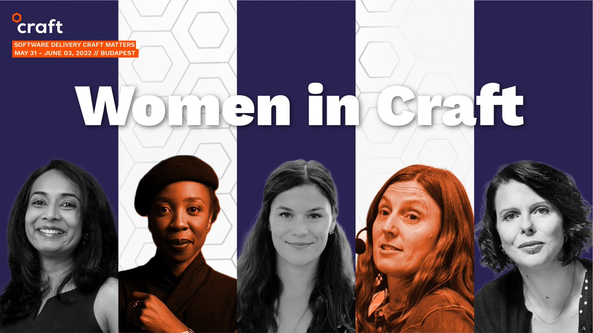 Some of our amazing women speakers at <a href="/CraftConf/">Craft Conference</a>  2022! Join us to hear them talking about Software Design, Scattered Teams, Prioritization and a lot more!📌

<a href="/debs_obrien/">Debbie O'Brien</a> <a href="/smrutirp/">Smruti Patel</a> <a href="/holly_cummins/">Holly Cummins (holly_cummins@hachyderm.io)</a> @kirstenwesteinde
