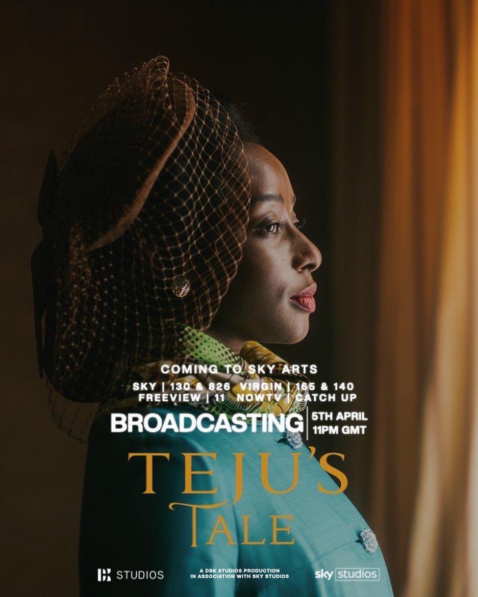 StudioDBK's tweet photo. Tonight we have 1950’s period drama 📺TEJU’s TALE🖋 written &amp; directed by @TeniolaZaraKing at 11pm! 🔥

This is an important story with a black female lead, played by @Ms_DSF so please retweet &amp; share so we can keep seeing stories like this on our screens! 🙏🏾 https://t.co/ebWCX7U4ev