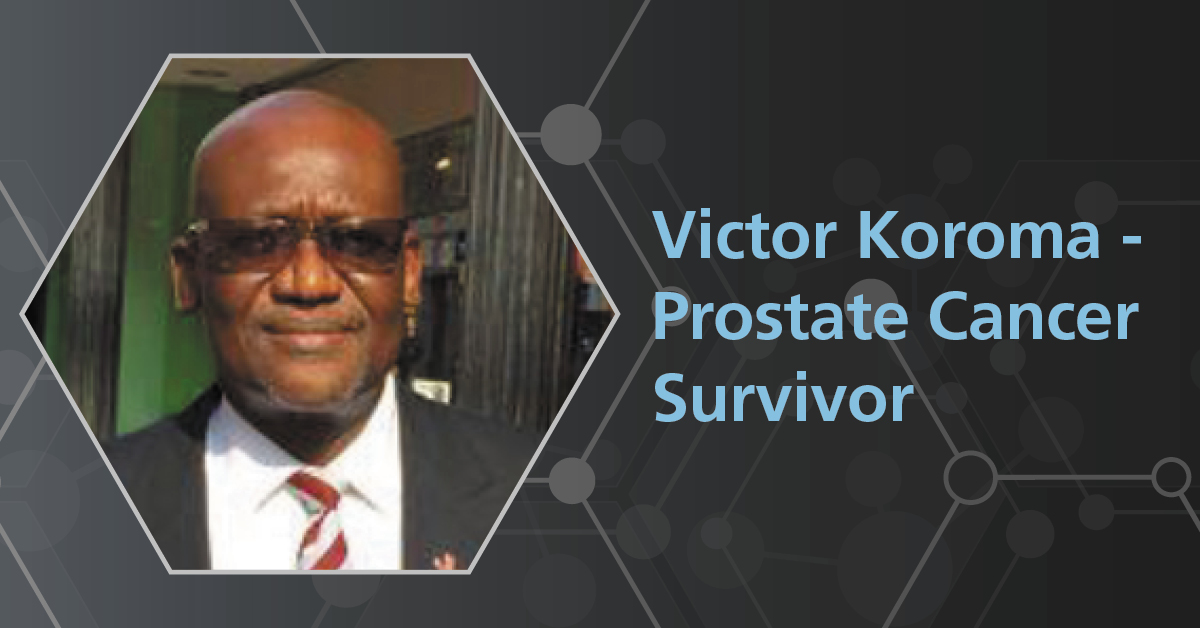 Victor was a volunteer alerting Black men to the risk of #prostatecancer, but never thought he would be at risk. And then a #PSAtest proved positive. Now he encourages all men to know their risk and get tested.  Read his story bit.ly/3pK67va