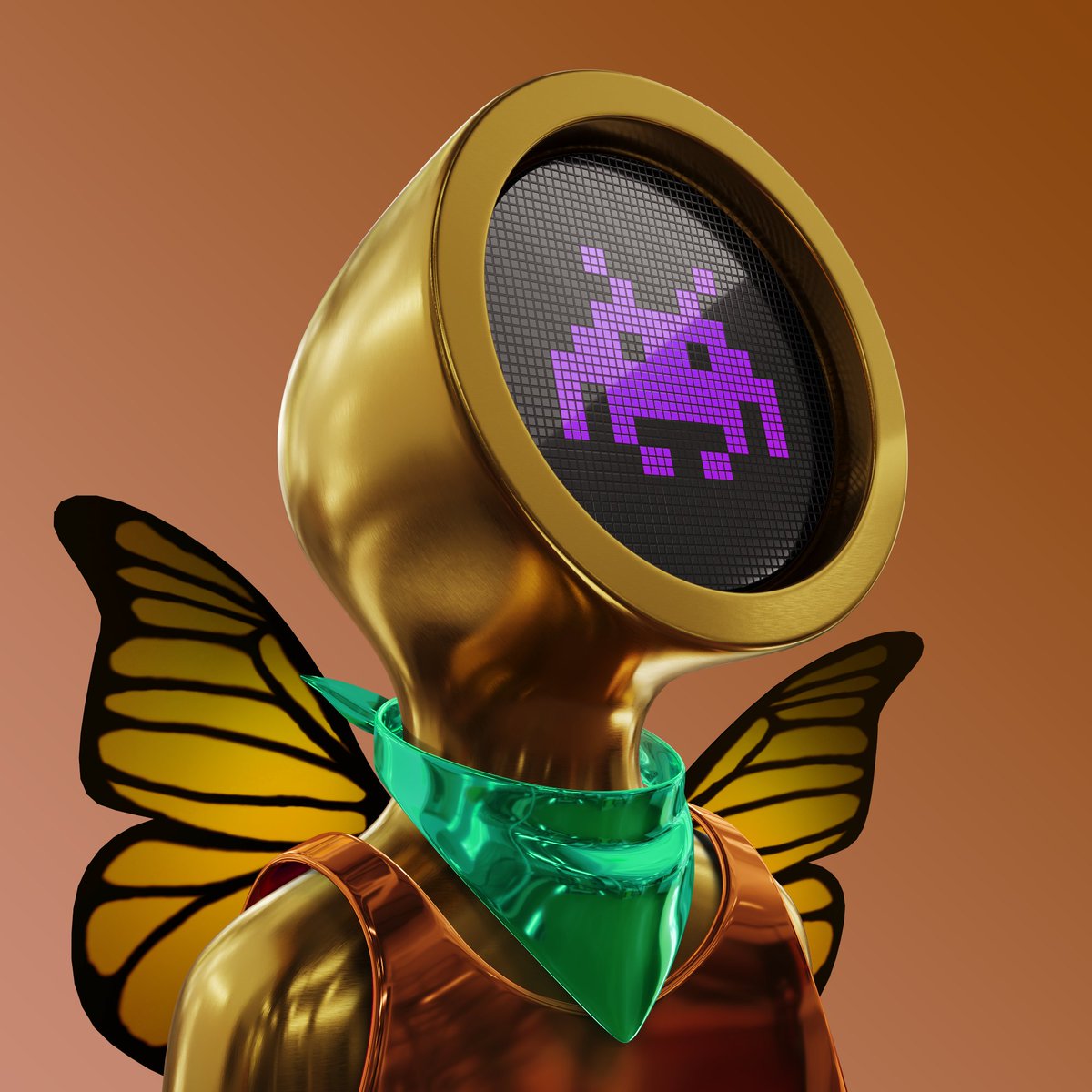 skizdidlyidler's tweet photo. Just got the reveal of my @AdrunnerNft - pretty stoked on my pulls!  I always end up with a theme haha #AdRunner #AdRunners #ButterflyGang #Monarch #DeFit #Metaverse #Utility #Breeding #NFT #NFTs https://t.co/s3RytLdxG0