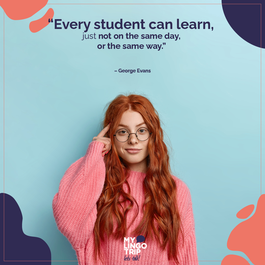 MyLingoTrip's tweet photo. When it comes to learning, every person has a different pace. The same goes for language learners!
⁣
Different methods work for different students. ⁣
⁣
We all have a unique method that works for us! 🙆‍♀️
⁣
#inspirationalquote #famouswords⁣ https://t.co/h7VpwtFDtW