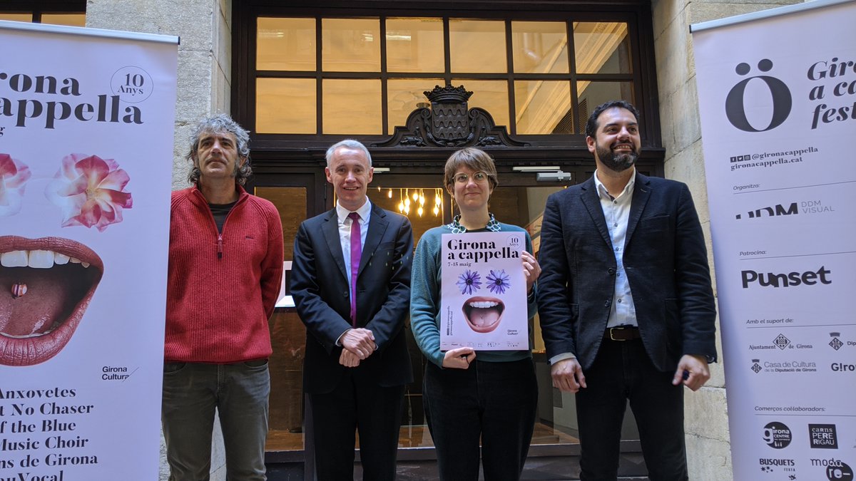 👩‍🎤👨‍🎤 El vicepresident 2n de la #DdGi, Albert Piñeira, participa en la presentació del <a href="/gironacappella/">Girona A Cappella</a>, l’únic festival de música exclusivament vocal de l’Estat.

🗓️ 7-15 de maig
📍 Girona
🎤 <a href="/SNCmusic/">Straight No Chaser</a>, <a href="/lesanxovetes/">Les Anxovetes</a>, <a href="/ootboxford/">Out of the Blue</a>, <a href="/elponypisador/">El Pony Pisador</a>
➕ info 👉 gironacappella.cat