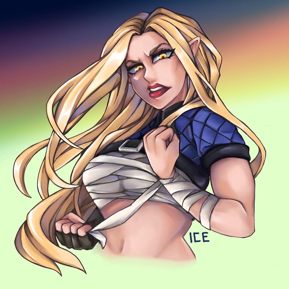 1CE_art's tweet photo. << COMMISSION! >> 
A recent commission I’ve done; gosh darn I got a lot to post. Juggling social media like a boomer. 

Anywho, have a process thing- commissions are still open!

#ArtistOnTwitter #Commission #digitalart #originalcharacter https://t.co/LdttQKOKNl