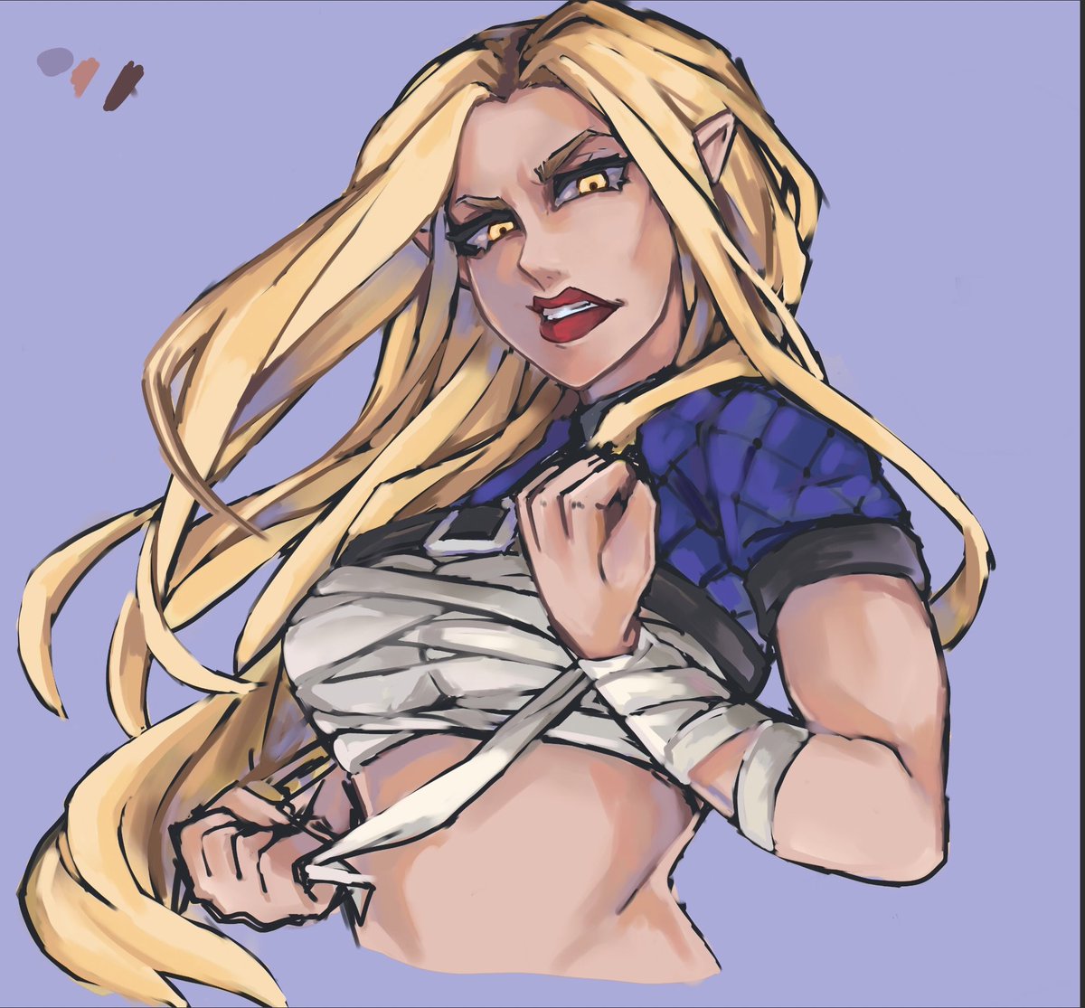 1CE_art's tweet photo. << COMMISSION! >> 
A recent commission I’ve done; gosh darn I got a lot to post. Juggling social media like a boomer. 

Anywho, have a process thing- commissions are still open!

#ArtistOnTwitter #Commission #digitalart #originalcharacter https://t.co/LdttQKOKNl